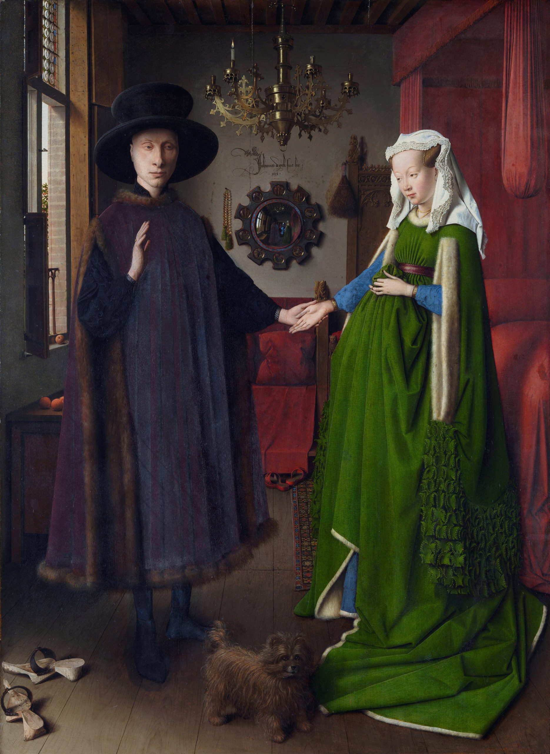 Retrato del Matrimonio Arnolfini, 1.434,  National Gallery de Londres