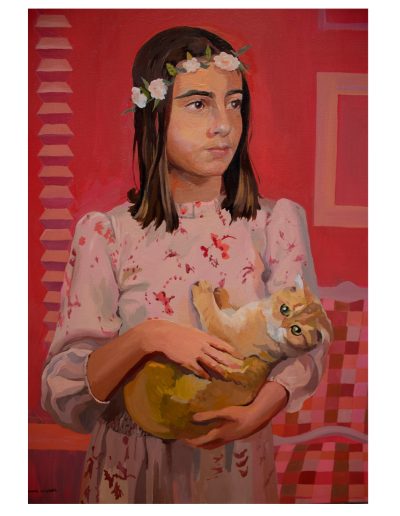 Retrato al óleo. Gemma Millares